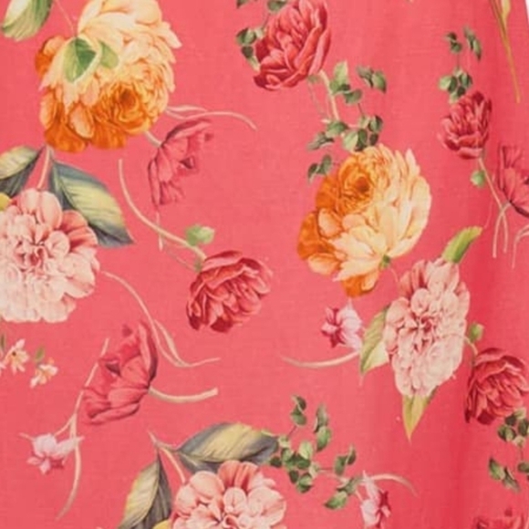 EVER New Floral Linen Blend Dress - Picture 7 of 16